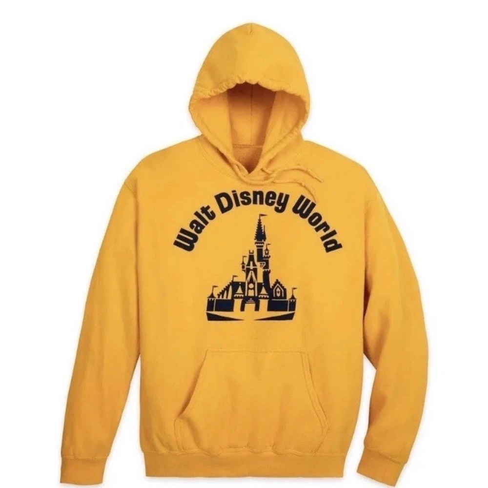 Walt Disney World Retro Castle 50th Anniversary Vault Collection yellow hoodie